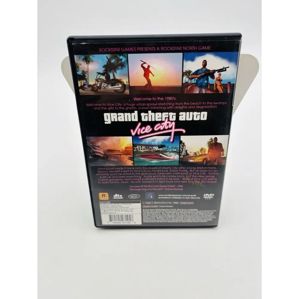 Grand Theft Auto: Vice City - (Sony PlayStation 2, 2003) PS2 Complete Works